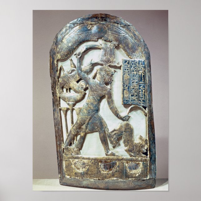 Votive shield depicting the king slaying a poster (Framsidan)