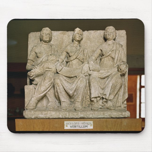 Votive skulptur av en trefaldig morgudom musmatta (Framsidan)