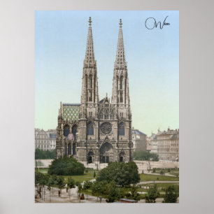 Votivkirche i Wien (1900) Poster