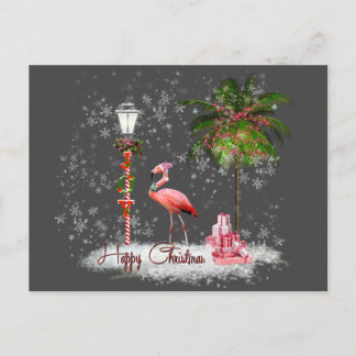 Votos de Natal de Flamingo Vykort