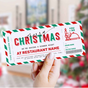 Voucher Coupon, julklapp på natten