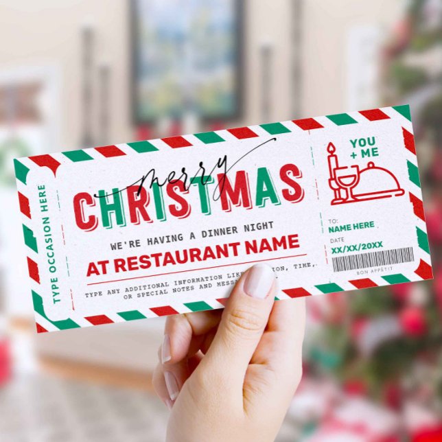 Voucher Coupon, julklapp på natten (Skapare uppladdad)