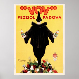 VOV PEZZIOL PADOVA Italien Liquor Cappiello Art De Poster