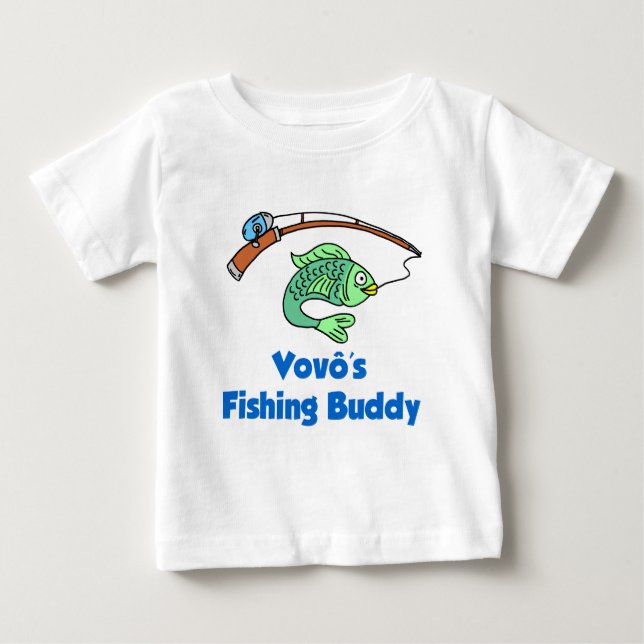Vovo's Fishing Buddy T-shirt (Framsida)