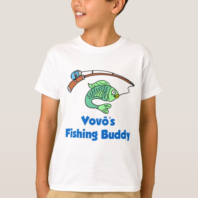 Vovo's Fishing Buddy Tee Shirt (Framsida)