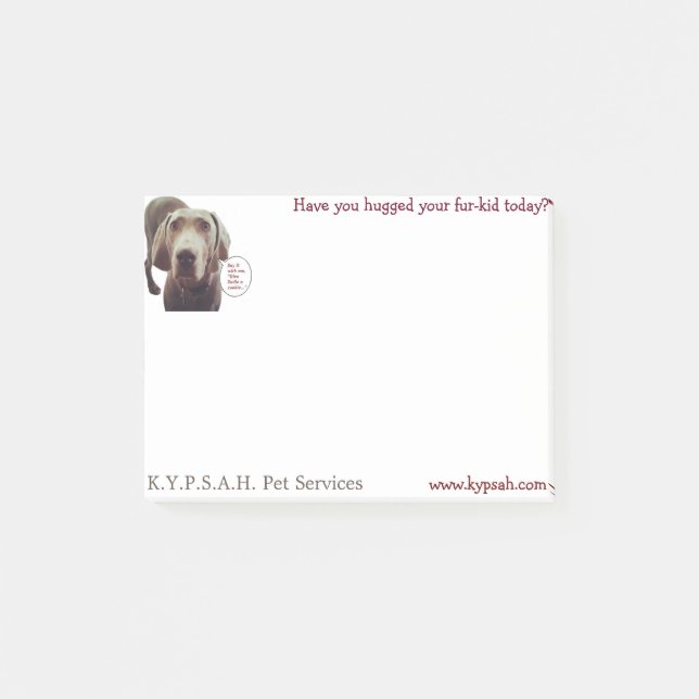 Vovve som Posta-Det noterar Post-it Block (Framsida)