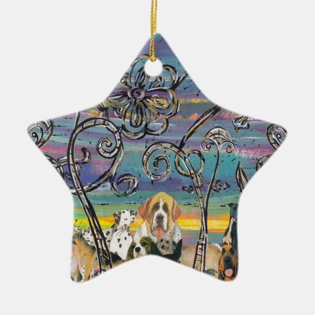 Vovvedagprydnad Julgransprydnad Keramik (Framsidan)