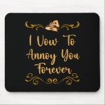 Vow för att förhöra dig Bröllop Joke Bride och Gro Musmatta<br><div class="desc">Vow för att förhöra dig Bröllop Joke Bride och Groom Pun Sarkastic</div>