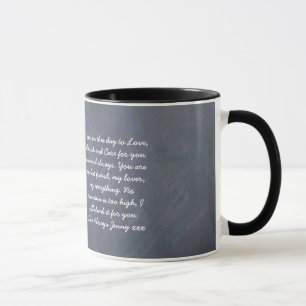 Vow förnyelse Gift personlig chalkboard Mugg