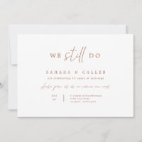 Vow Renewal Ceremony Wedding Card S102
