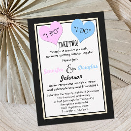 Vow Renewal Jag tar två Inbjudningar