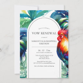 Vow Renewal-jubileumsbjudanden Florida Nycklar Inbjudningar