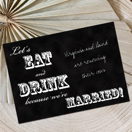 Vow Renewal Vintage Black Chalkboard Inbjudningar