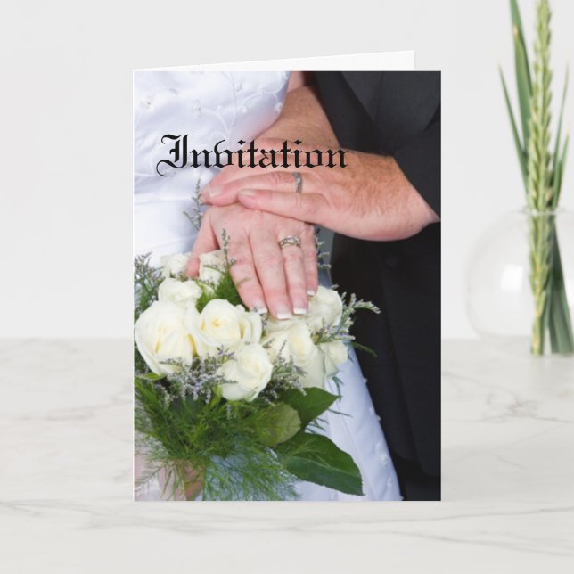 Vow Renewel-inbjudan Inbjudan (Framsida)