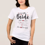 Vow & Vogue: A Custom Celebration of Sisterhood T Shirt<br><div class="desc">Celebrate your journey to “I do” with a design that blends style, sentiment, and sparkle. This fully customizable look is crafted for the bride’s inner circle—those who’ve been there through every laugh, tear, and toast. With graceful script and heart-kissed details, it captures the essence of modern elegance and unity. Whether...</div>