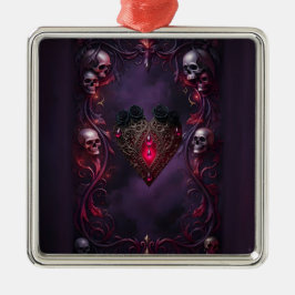 Vows Beyond the Veil – Gothic Wedding Art  Julgransprydnad Metall