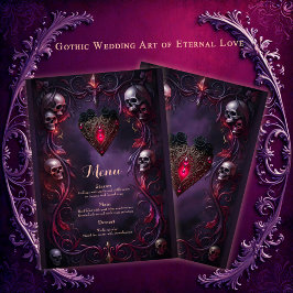 Vows Beyond the Veil – Gothic Wedding Art  Meny