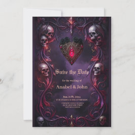 Vows Beyond the Veil – Gothic Wedding Art  Spara Datumet