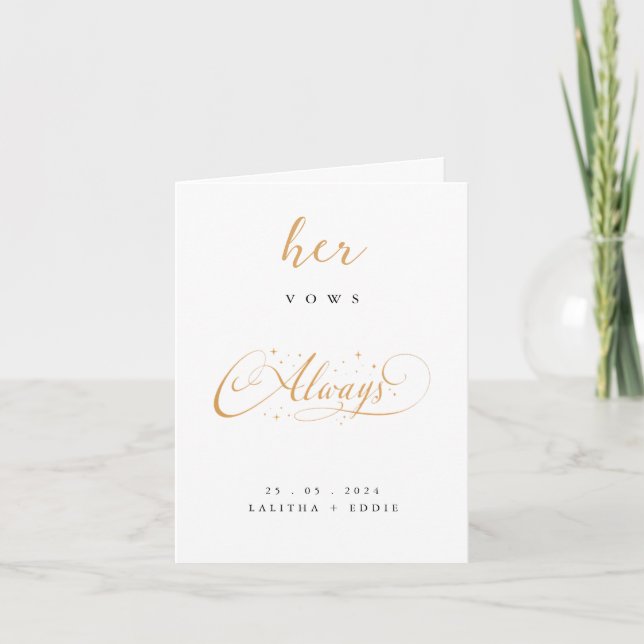 Vows Card - Harry Potter Thmet Kort (Framsida)