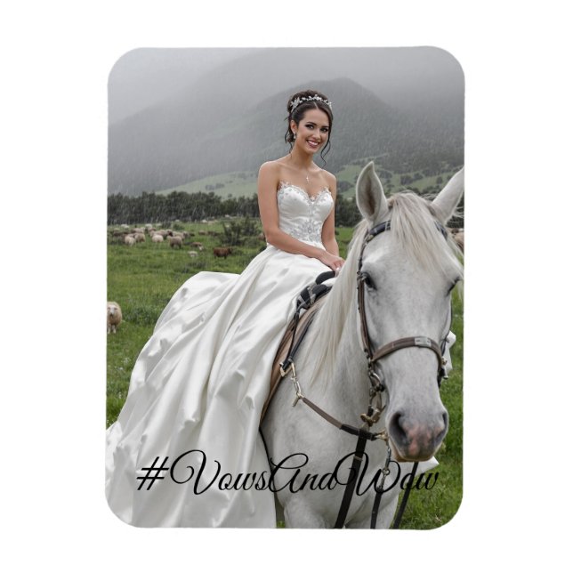 #VowsAndWowFlexible Photo Magnet (Vertikal)