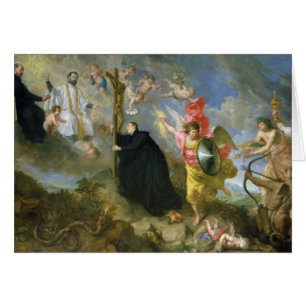 Vowsna av Sanktt Aloysius av Gonzaga Hälsningskort