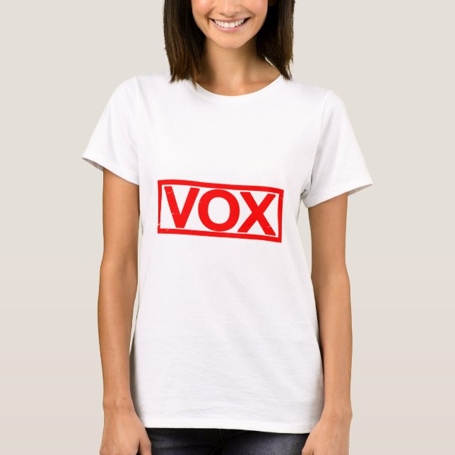 Vox Frimärke T Shirt (Framsida)