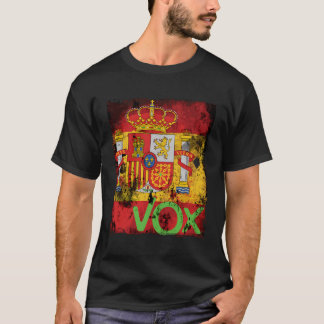 Vox Spain La Espana Viva Elections Bandera Flagga  T Shirt