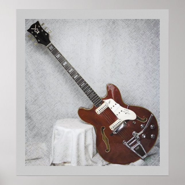 Vox Toppen Lynx Deluxe GuitarPoster Poster (Framsidan)