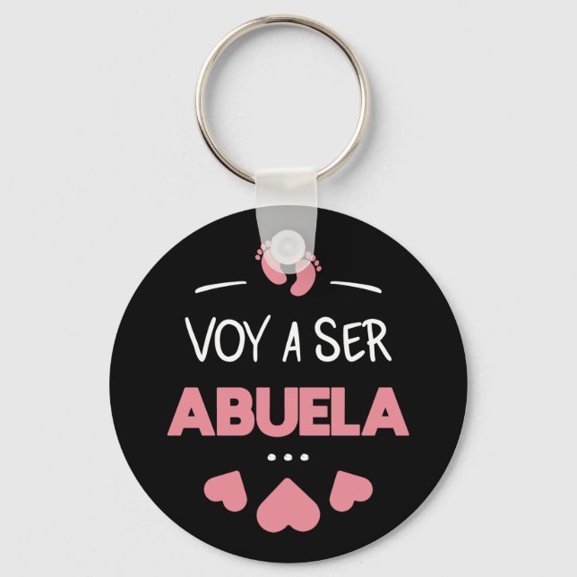 Voy a ser abuela to bag nyckelring (Framsida)