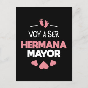 Voy a ser hermana borgmästare vykort