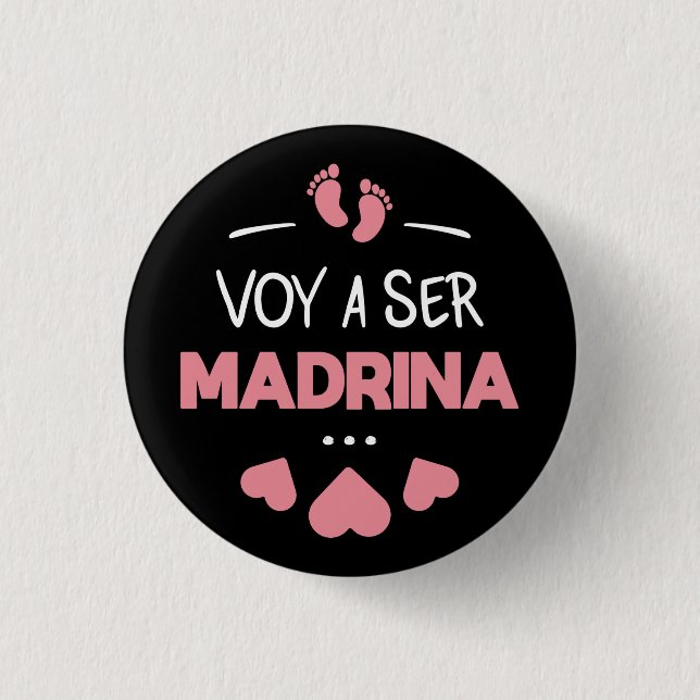 Voy a ser madrina knapp (Framsida)