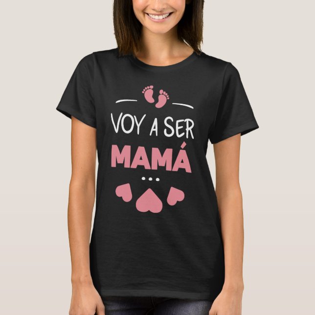 Voy a ser mamma t shirt (Framsida)