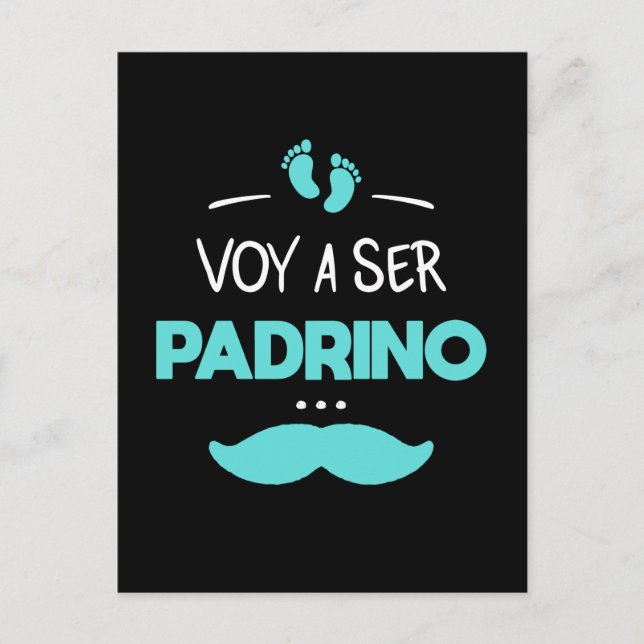 Voy a ser padrino vykort (Framsida)