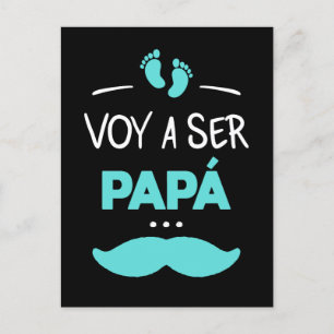Voy a ser pappa vykort