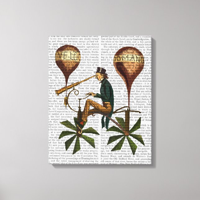 Voyage A La Lune-Luftballongen Canvastryck (Framsida)