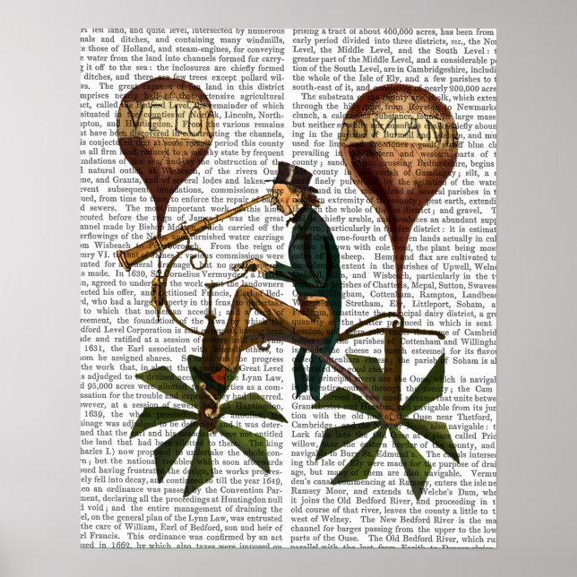 Voyage A La Lune-Luftballongen Poster (Framsidan)