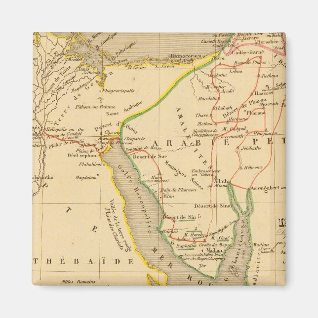 Voyage des Israelites depuis leur sortie d'Egypte Magnet (Framsidan)