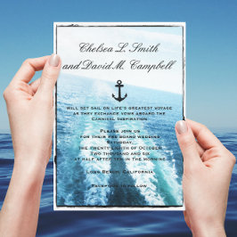 ©Voyage of Kärlek/Cruise Frakt/Destination Wedding Inbjudningar