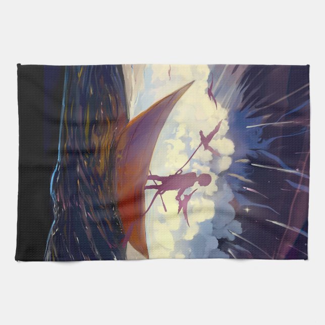“Voyage Through the Storm” Kitchen Towels Kökshandduk (Horisontell)