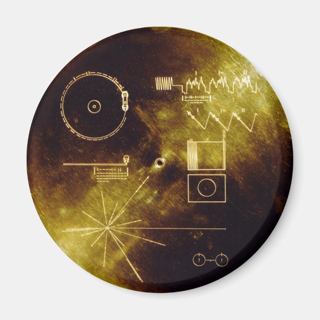 Voyager 1 & 2 magnet (Framsidan)