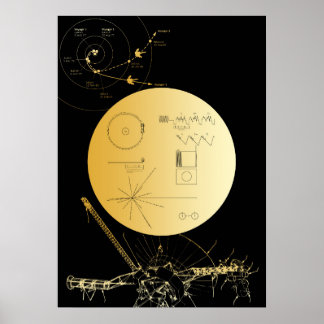 Voyager 1 Golden Record - poster