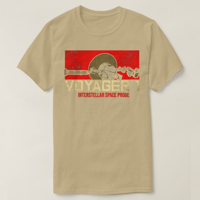 Voyager 1 Interstellär rymdavsökning4 T Shirt (Design framsida)