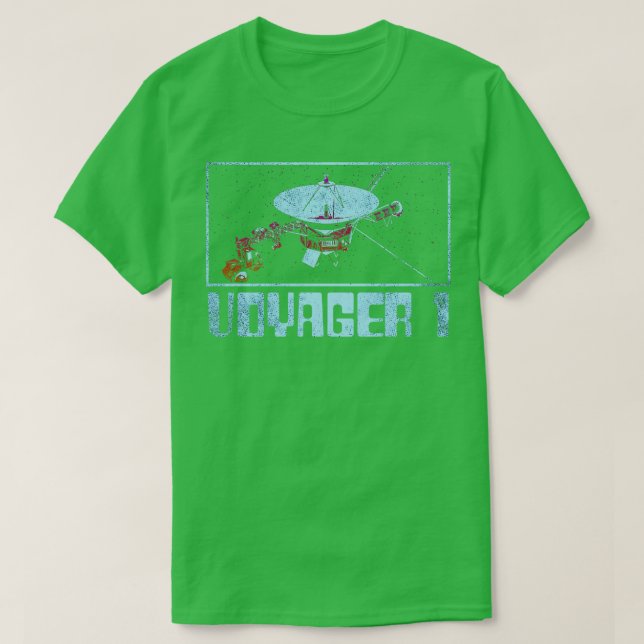 Voyager 1 Interstellär rymdavsökning 9 T Shirt (Design framsida)