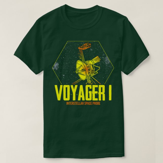 Voyager 1 Interstellär Space-sond 11 T Shirt (Design framsida)