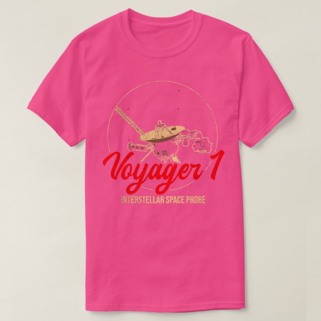 Voyager 1 Interstellär Space-sond 12 T Shirt (Design framsida)