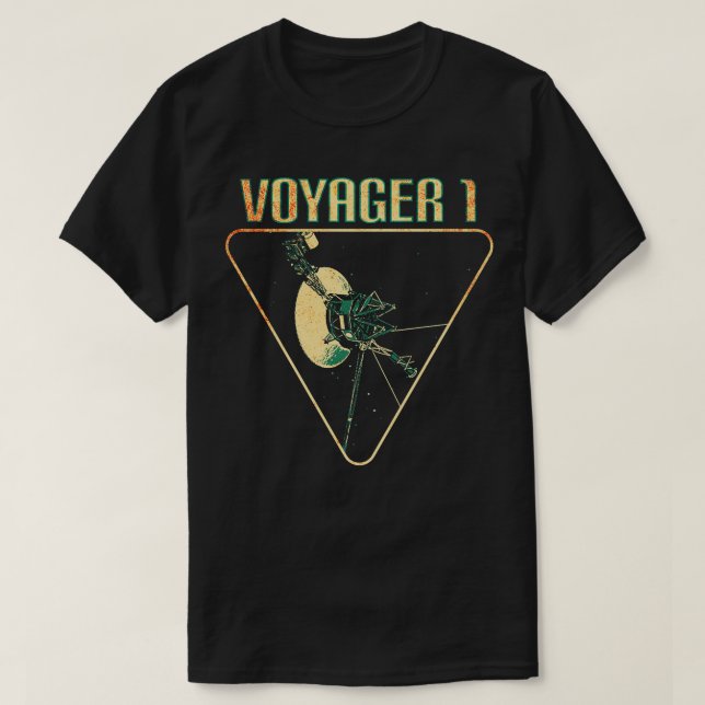 Voyager 1 Interstellär Space-sond 1 T Shirt (Design framsida)
