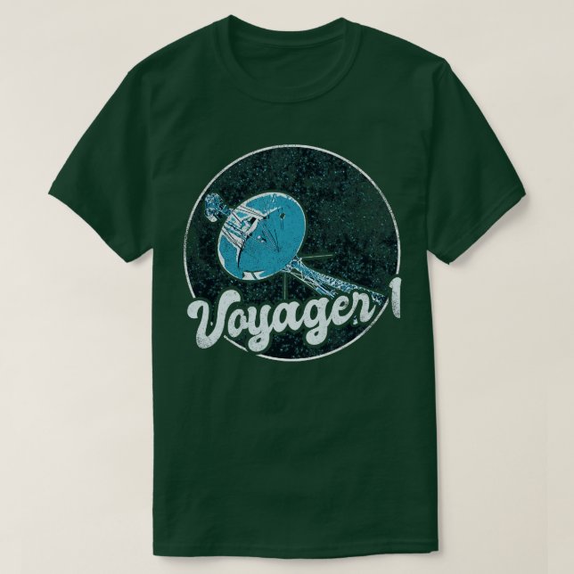 Voyager 1 Interstellär Space-sond 2 T Shirt (Design framsida)