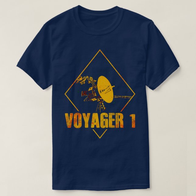 Voyager 1 Interstellär Space-sond 3 T Shirt (Design framsida)