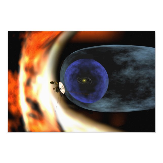 Voyager 2 rymdfarkoster fototryck (Framsidan)