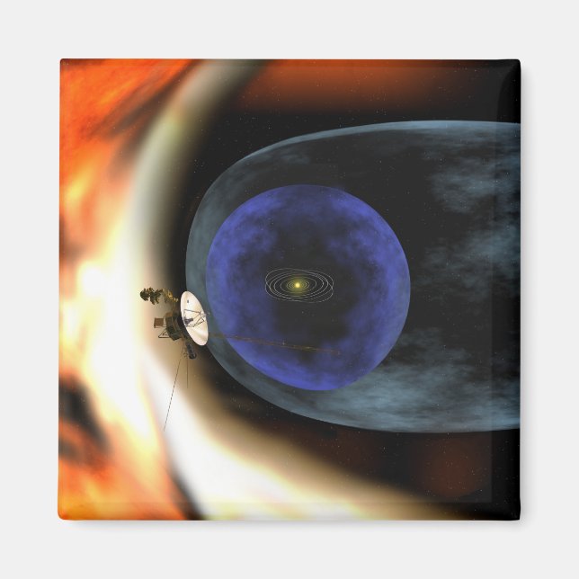 Voyager 2 rymdfarkoster magnet (Framsidan)